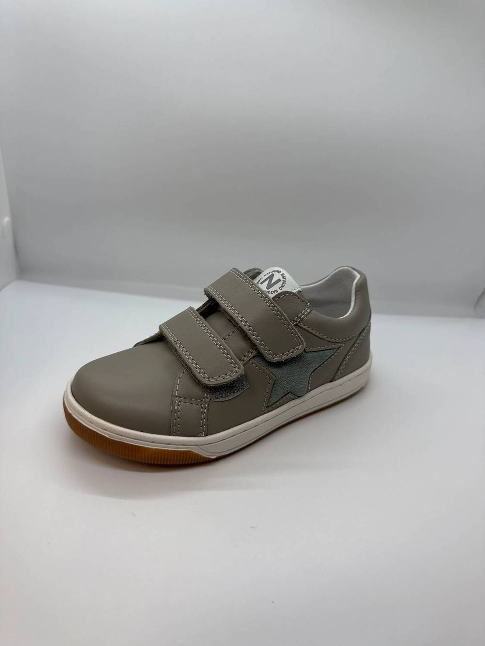 NEW NATURINO kid's minds vl star sneakers in taupe/sage